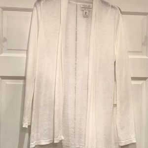 White Cardigan Rachael Zoe Size Medium